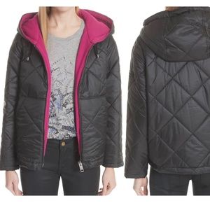 burberry Tyneham Lined Quilted Jacket black womens size L